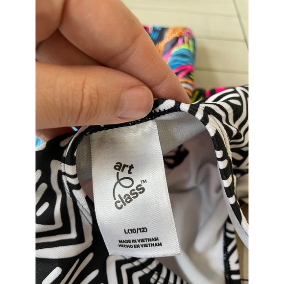 Art Class Multicolor Aztec Girls Onepiece Swimsuit - Picture 4 of 5